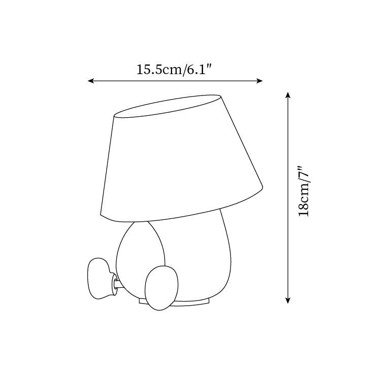 Little Monkey Wood Table Lamp — product view 5