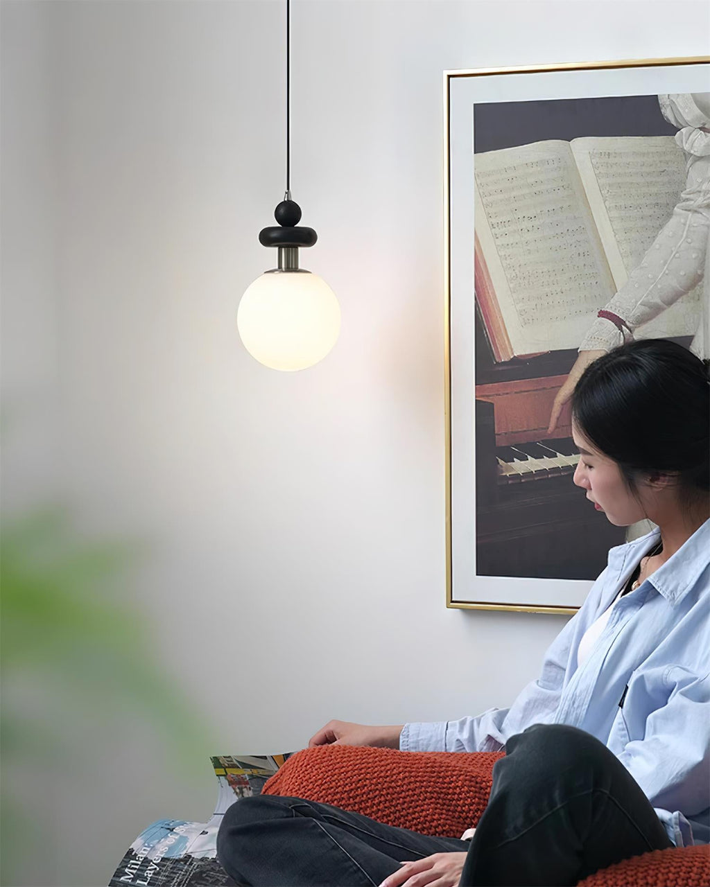 Marra Globe Glass Pendant Lamp — product view 4