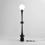 Melrose Black Glass Floor Lamp — product view 6