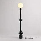 Melrose Black Glass Floor Lamp — product view 9
