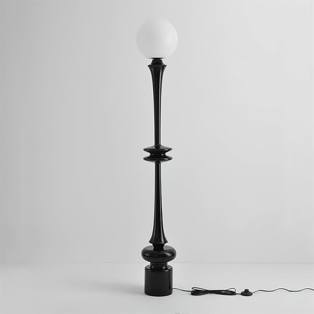 Melrose Black Glass Floor Lamp — product view 10