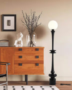 Melrose Black Glass Floor Lamp — product view 11