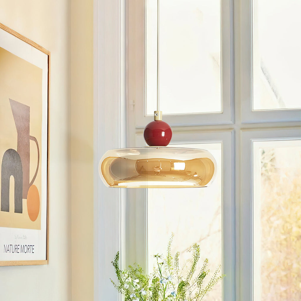 Rotan Glass Pendant Lamp — product view 2