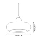 Rotan Glass Pendant Lamp — product view 5