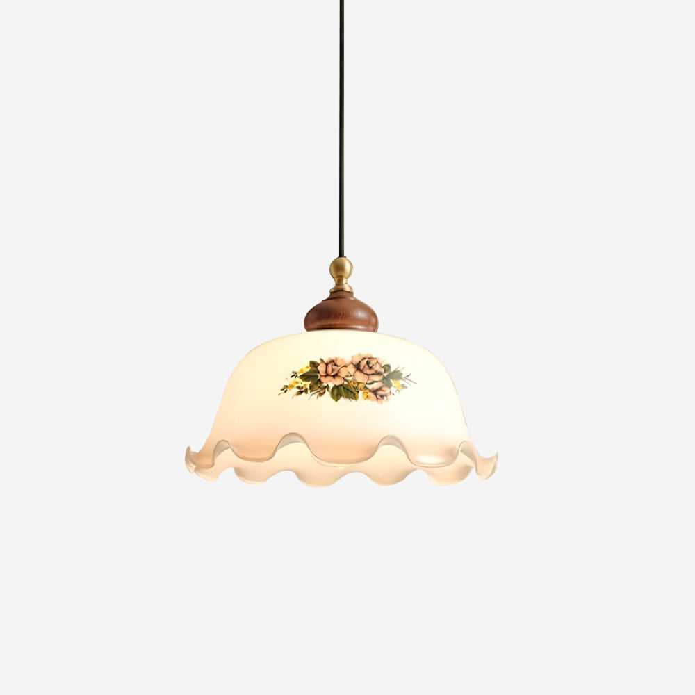 Nonna Floral Glass Pendant Lamp — product view 1