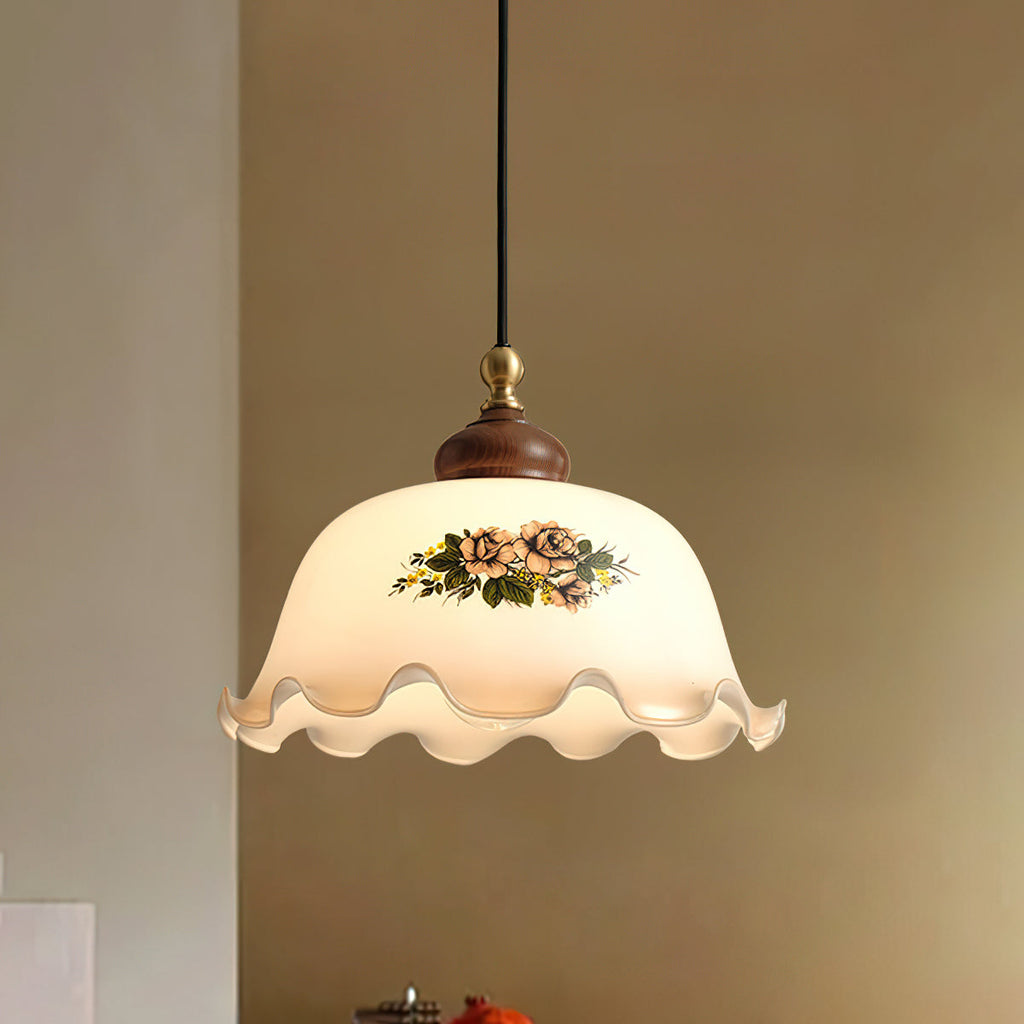 Nonna Floral Glass Pendant Lamp — product view 14