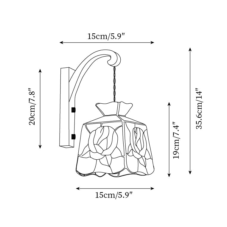 Roselit Glass Wall Lamp — product view 5