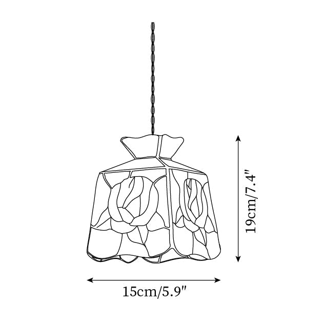 Roselit Glass Pendant Lamp — product view 5