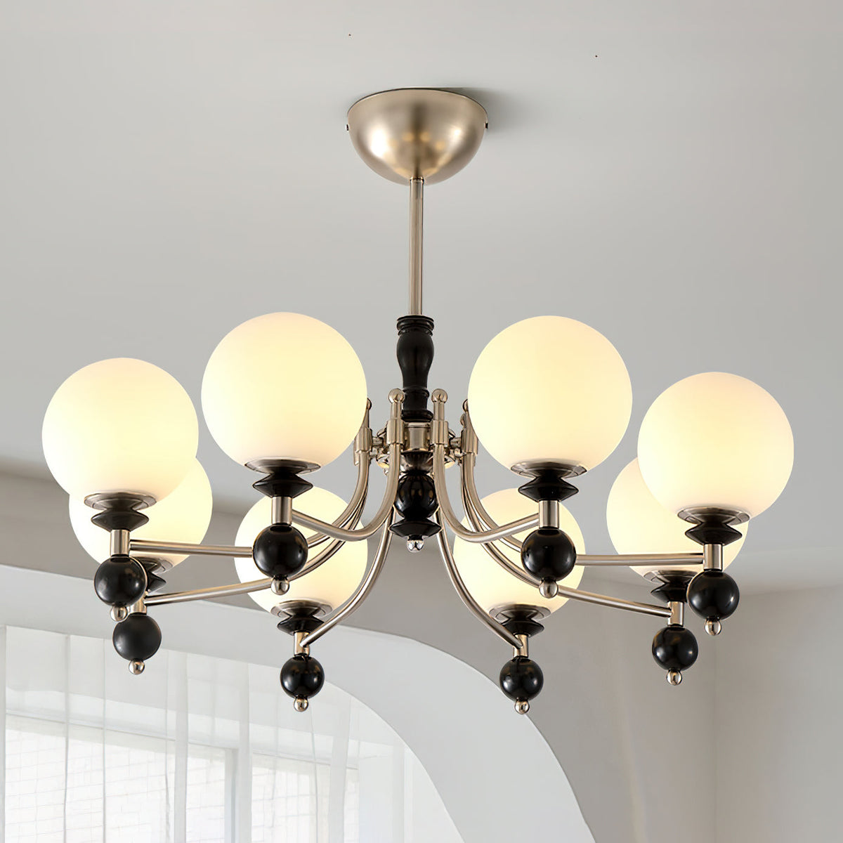 Retro Ellan Glass Chandelier — product view 2