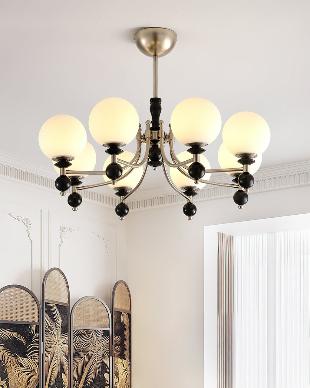 Retro Ellan Glass Chandelier — product view 3