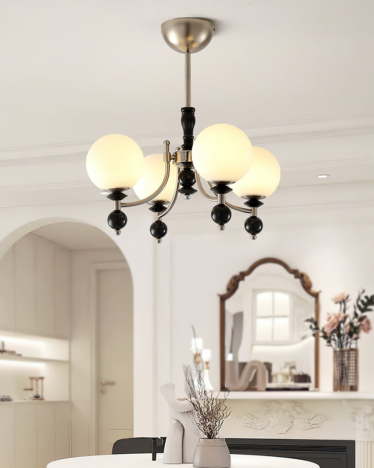 Retro Ellan Glass Chandelier — product view 4