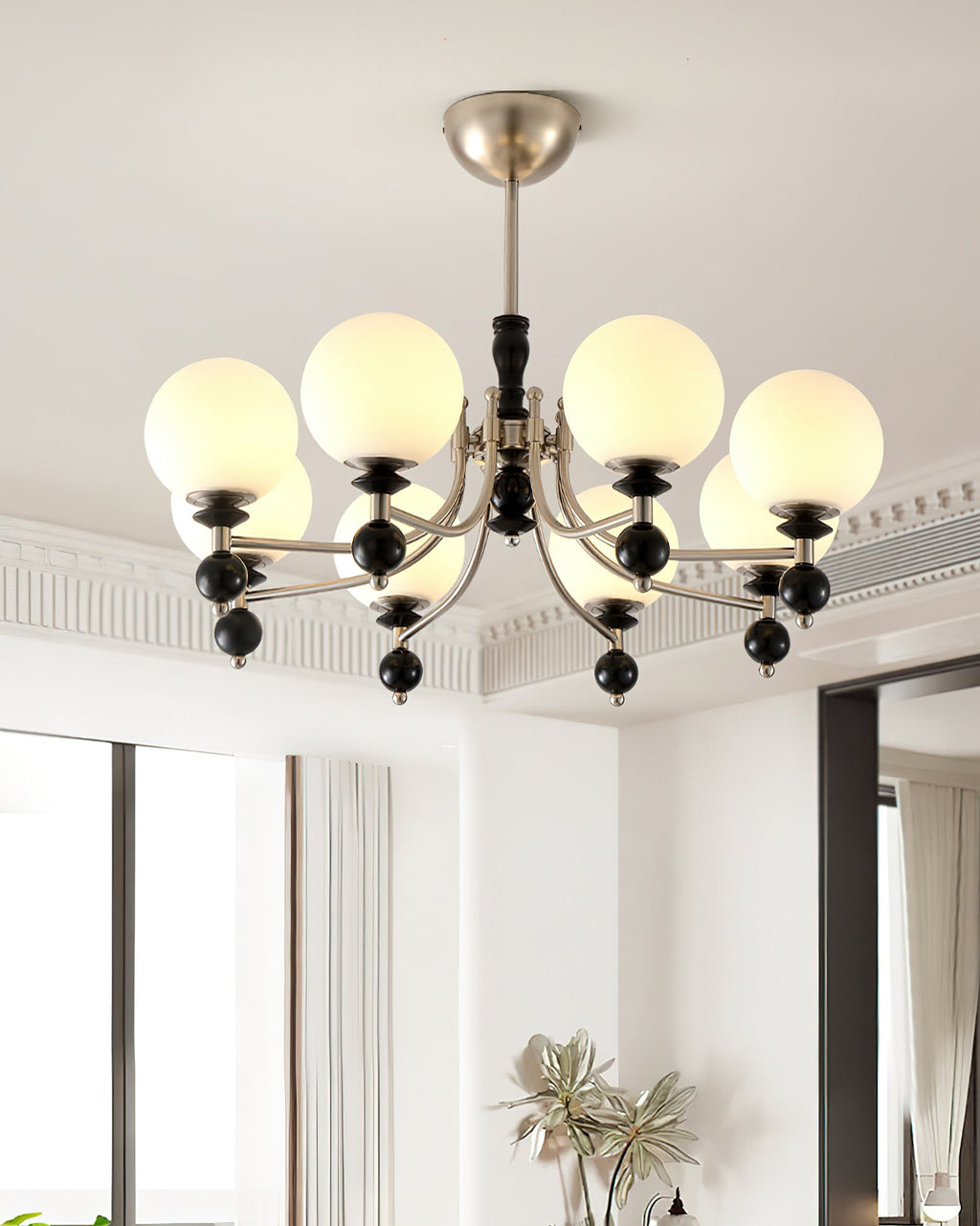 Retro Ellan Glass Chandelier — product view 7