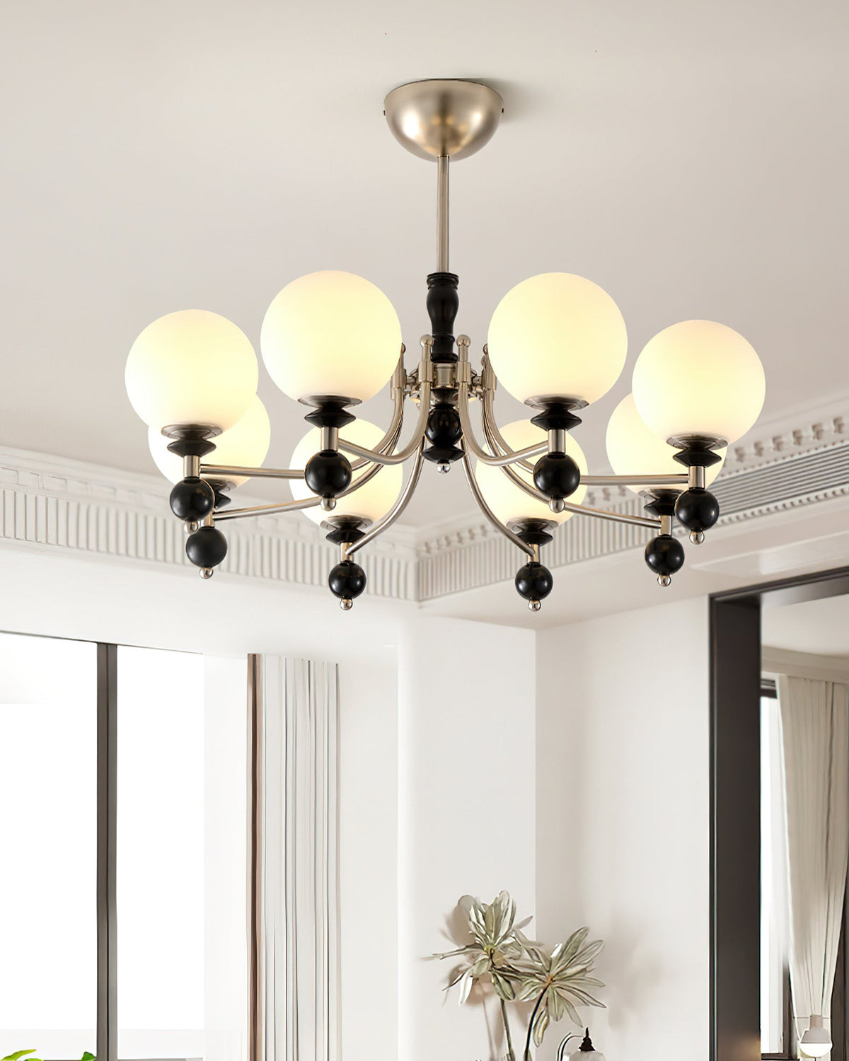 Retro Ellan Glass Chandelier — product view 7