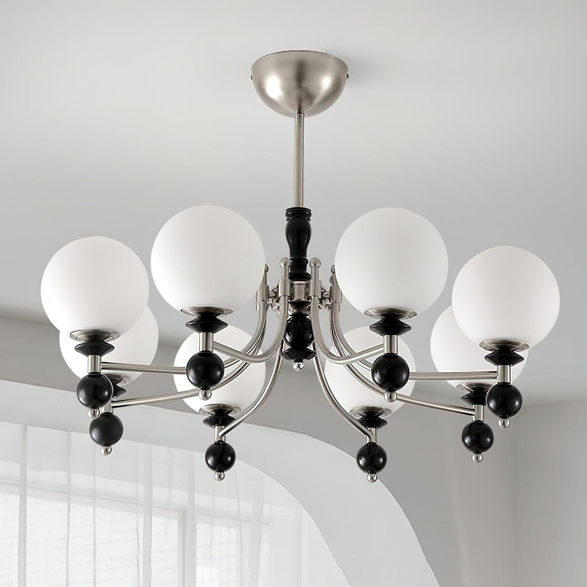 Retro Ellan Glass Chandelier — product view 10