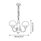 Nonna Mushroom Glass Chandelier — product view 5