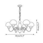 Nonna Mushroom Glass Chandelier — product view 6