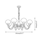 Nonna Mushroom Glass Chandelier — product view 7