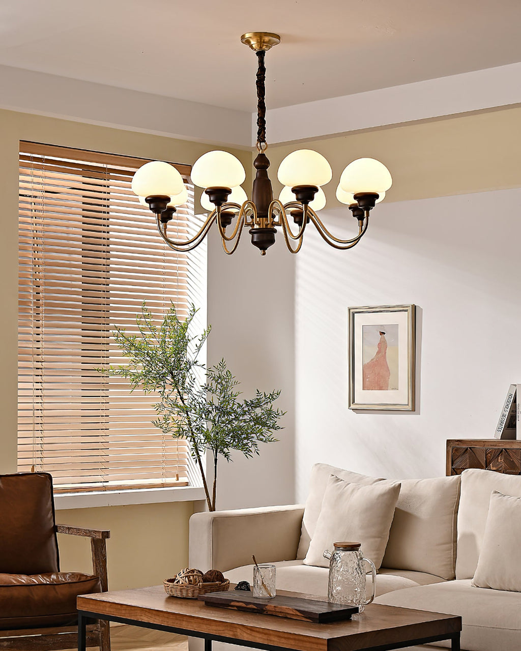 Nonna Mushroom Glass Chandelier — product view 8