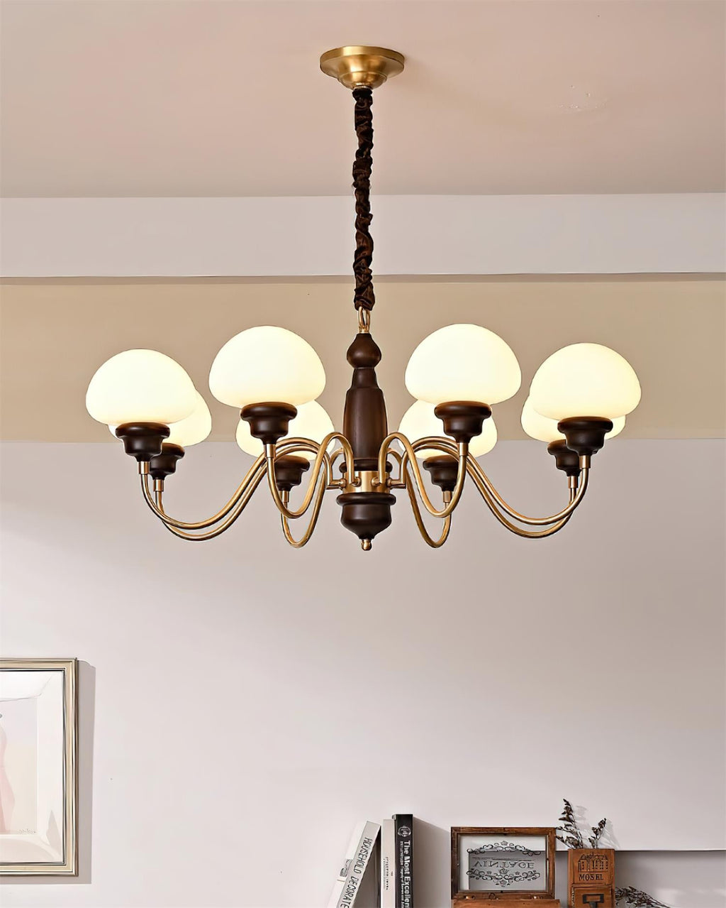 Nonna Mushroom Glass Chandelier — product view 12