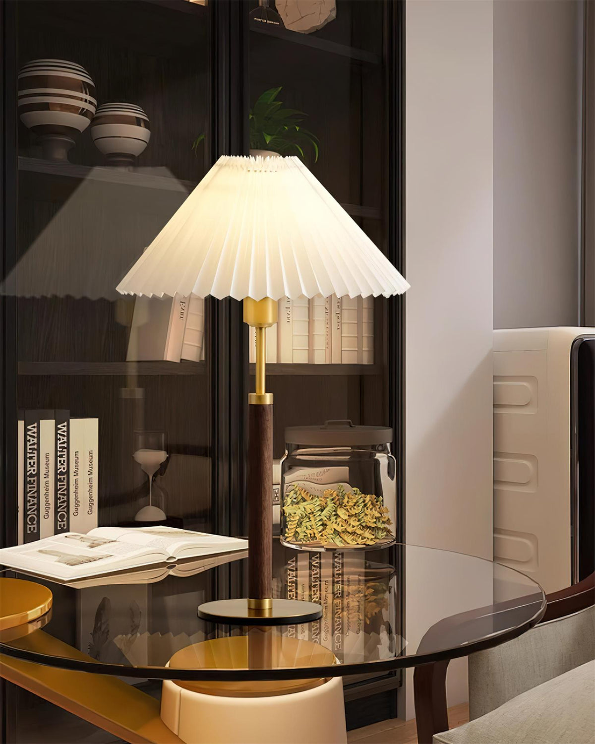 Catelyn Pleated Metal Table Lamp — product view 3
