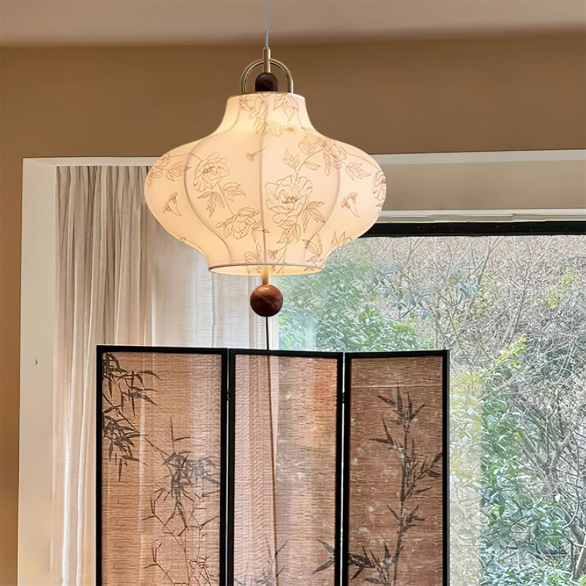 Soli Fabric Pendant Lamp — product view 2