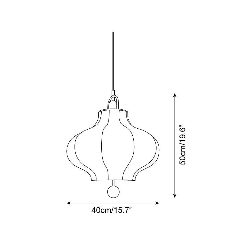 Soli Fabric Pendant Lamp — product view 5
