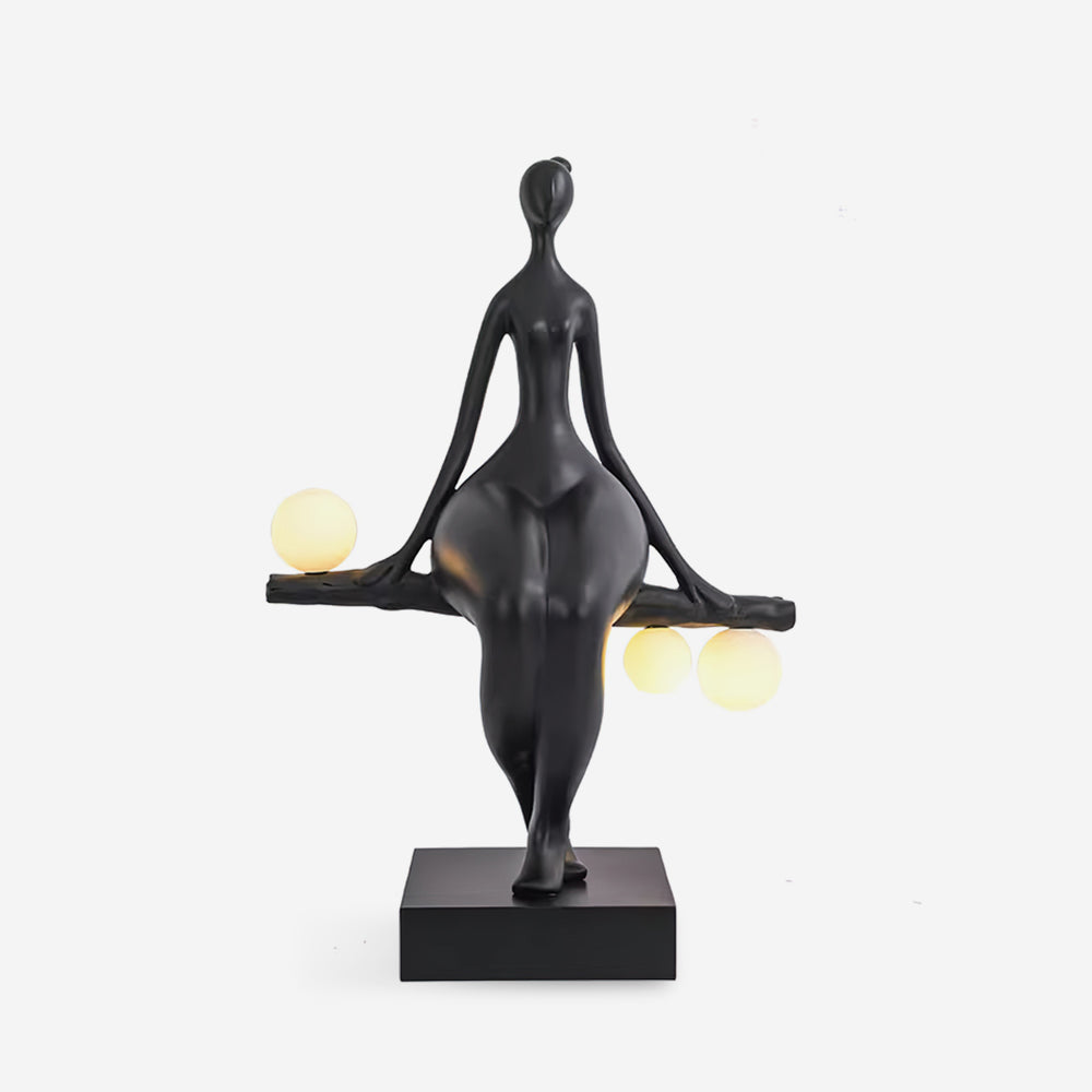 Tennie Sculpture Glass Floor Lamp — product view 1