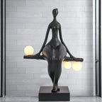 Tennie Sculpture Glass Floor Lamp — product view 2