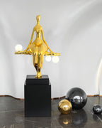 Tennie Sculpture Glass Floor Lamp — product view 3