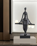 Tennie Sculpture Glass Floor Lamp — product view 4