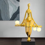 Tennie Sculpture Glass Floor Lamp — product view 6