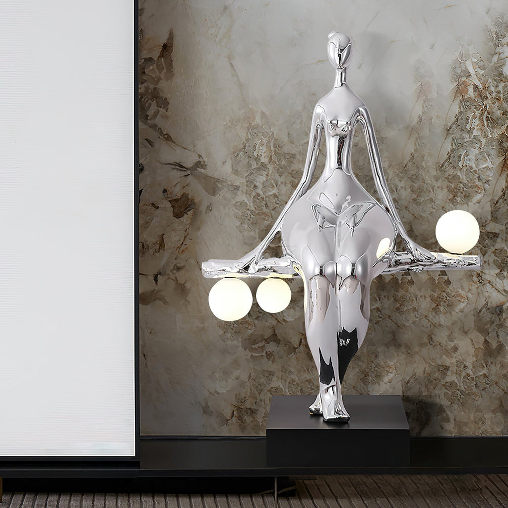 Tennie Sculpture Glass Floor Lamp — product view 7