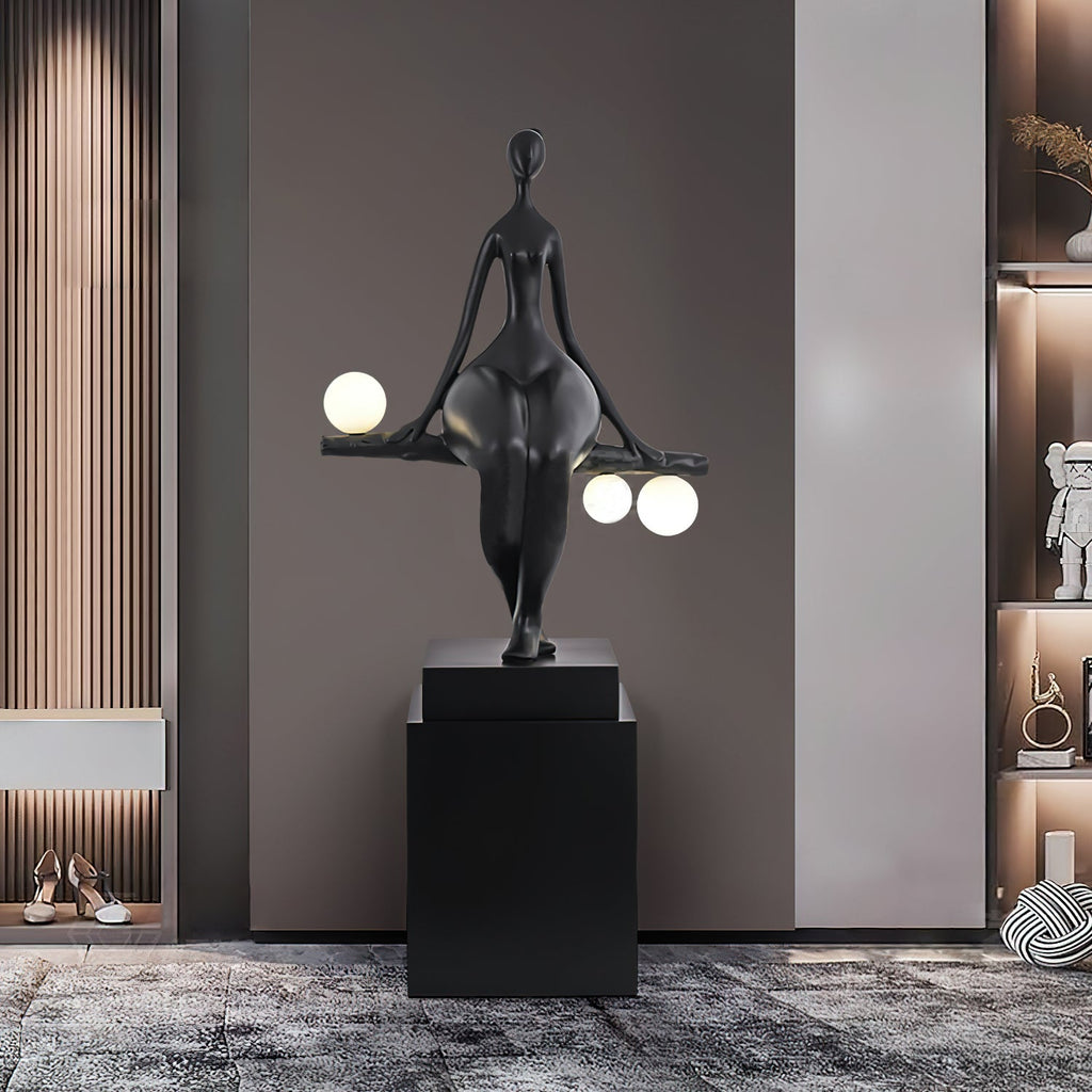 Tennie Sculpture Glass Floor Lamp — product view 8