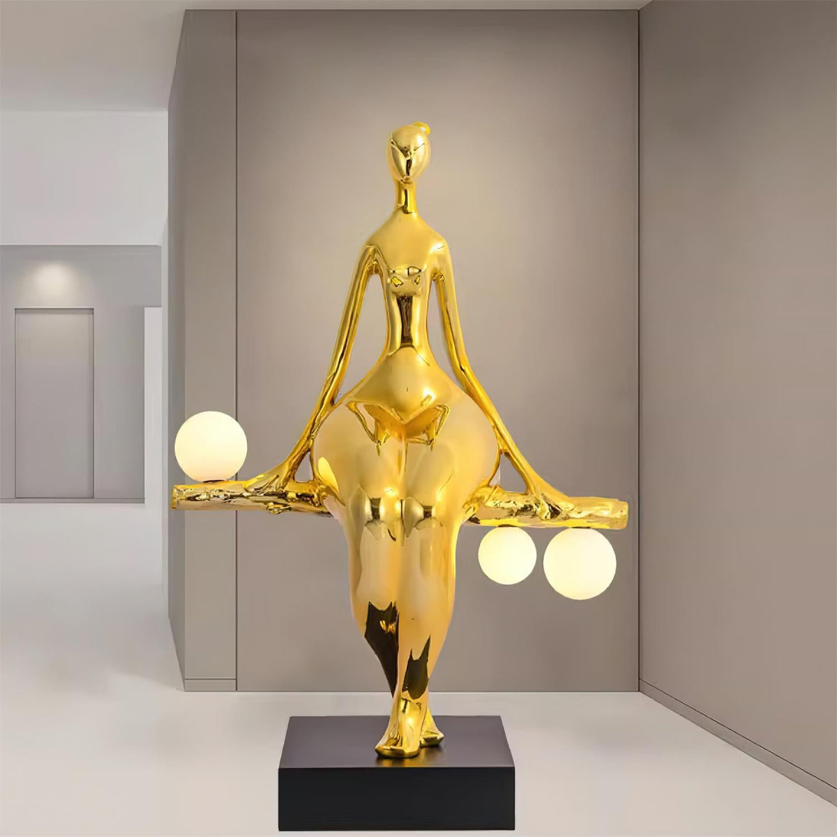 Tennie Sculpture Glass Floor Lamp — product view 9