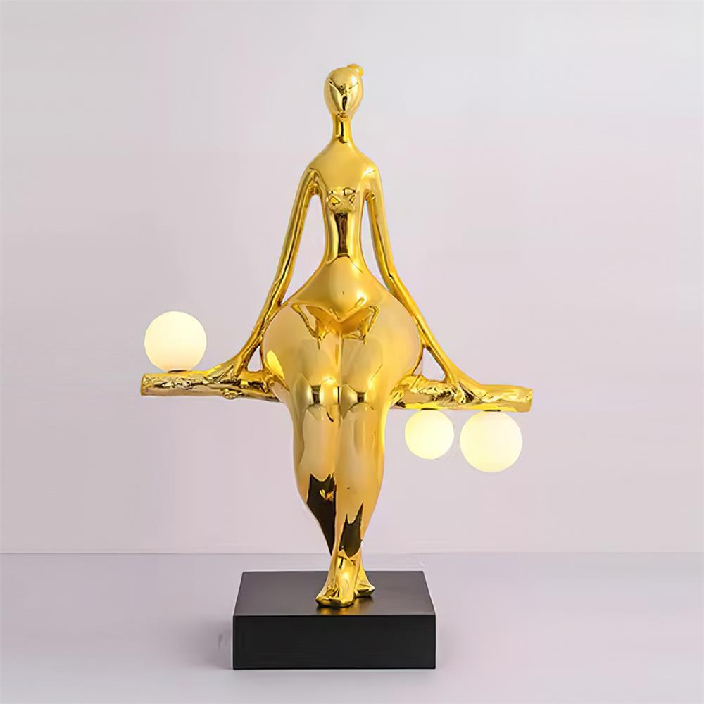 Tennie Sculpture Glass Floor Lamp — product view 12