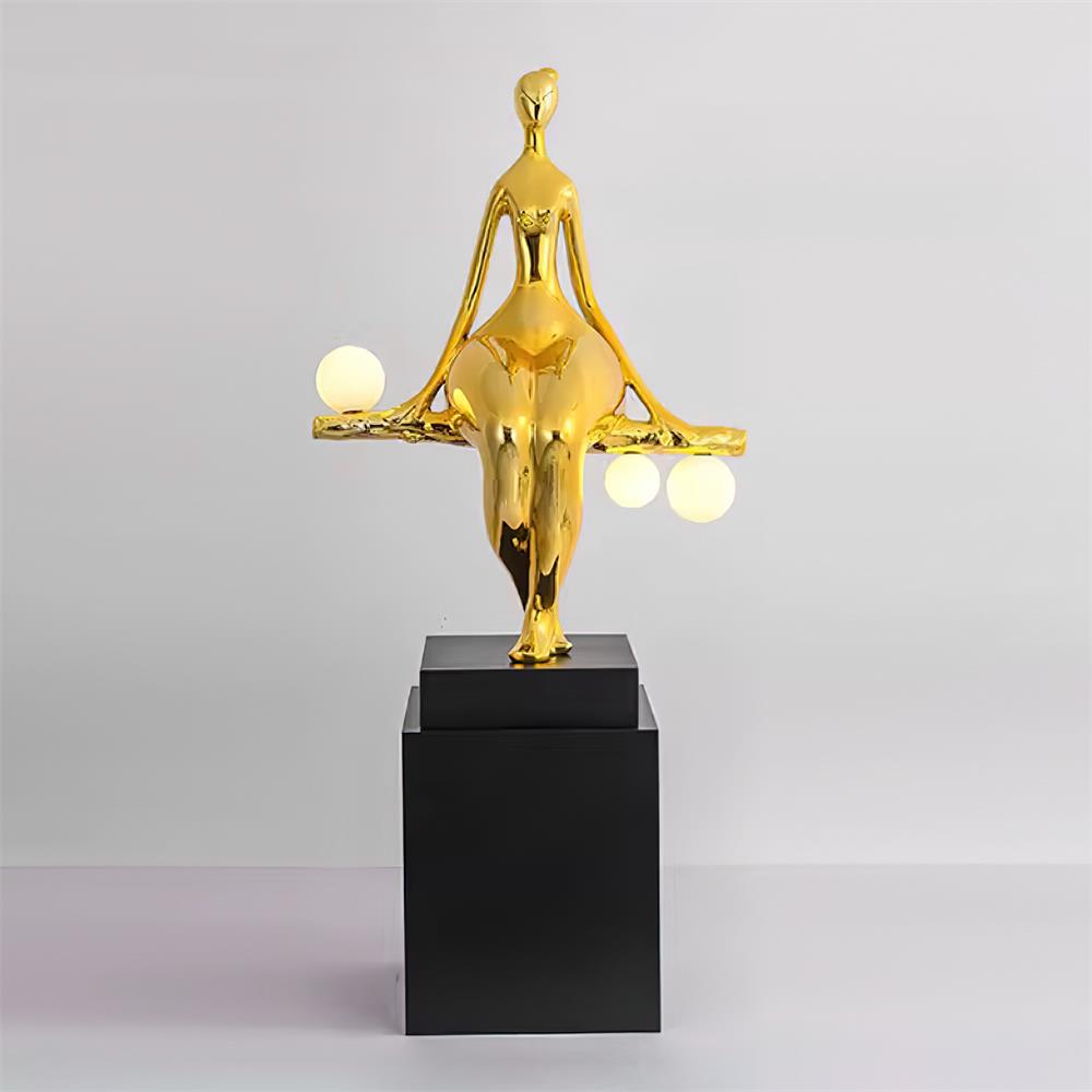Tennie Sculpture Glass Floor Lamp — product view 14
