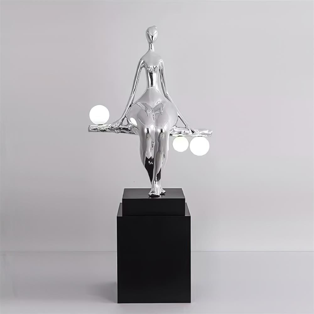 Tennie Sculpture Glass Floor Lamp — product view 15