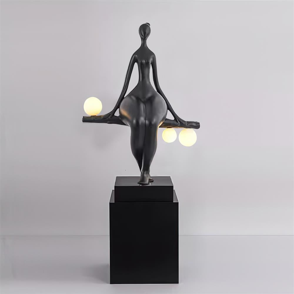 Tennie Sculpture Glass Floor Lamp — product view 16