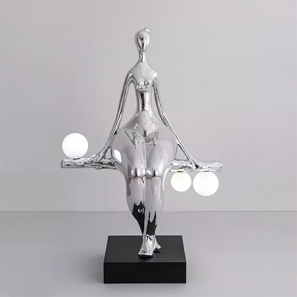 Tennie Sculpture Glass Floor Lamp — product view 17