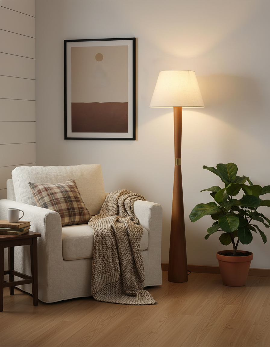 Faros Wood Floor Lamp — product view 11