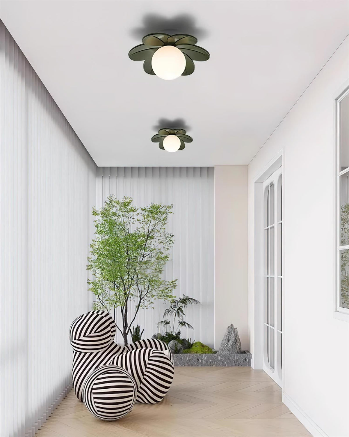 Carins Flower Glass Ceiling Light — product view 4