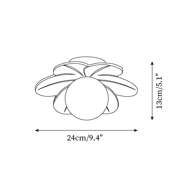 Carins Flower Glass Ceiling Light — product view 5