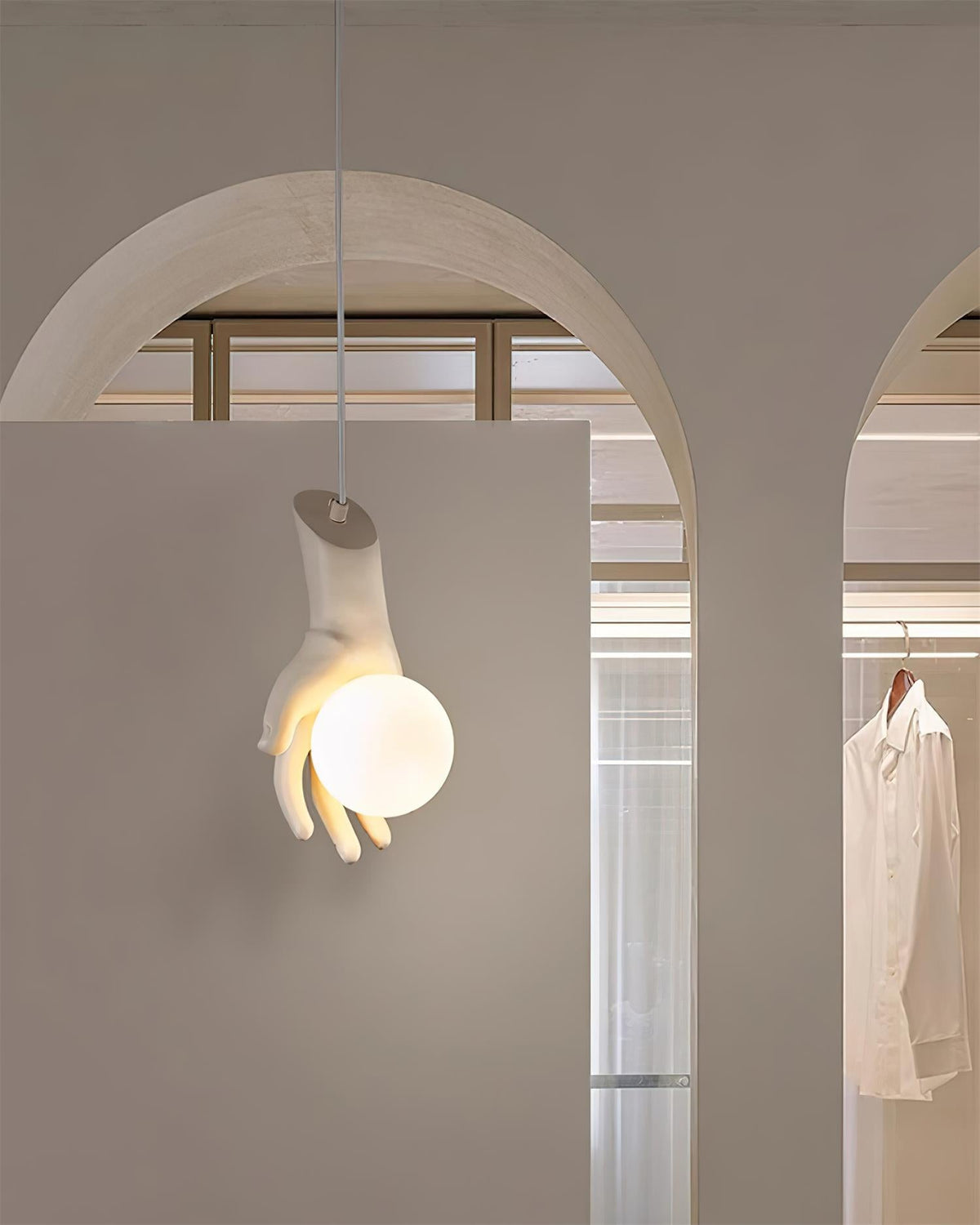 Hand of Victory Metal Pendant Lamp — product view 4