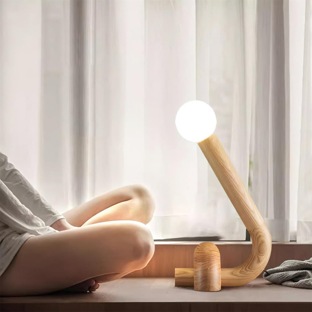 Corolle Wood Table Lamp — product view 2