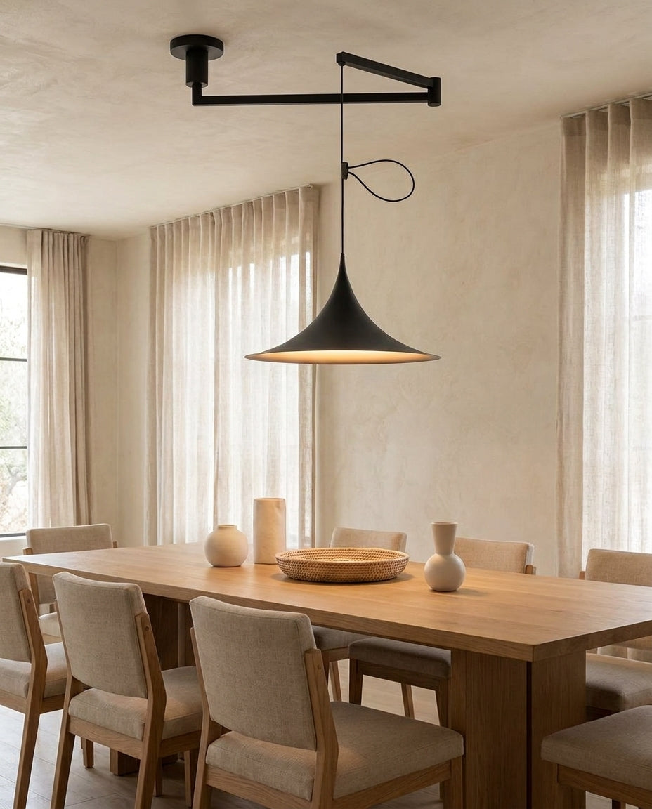 Trumpet Swing Arm Pendant Light — product view 3