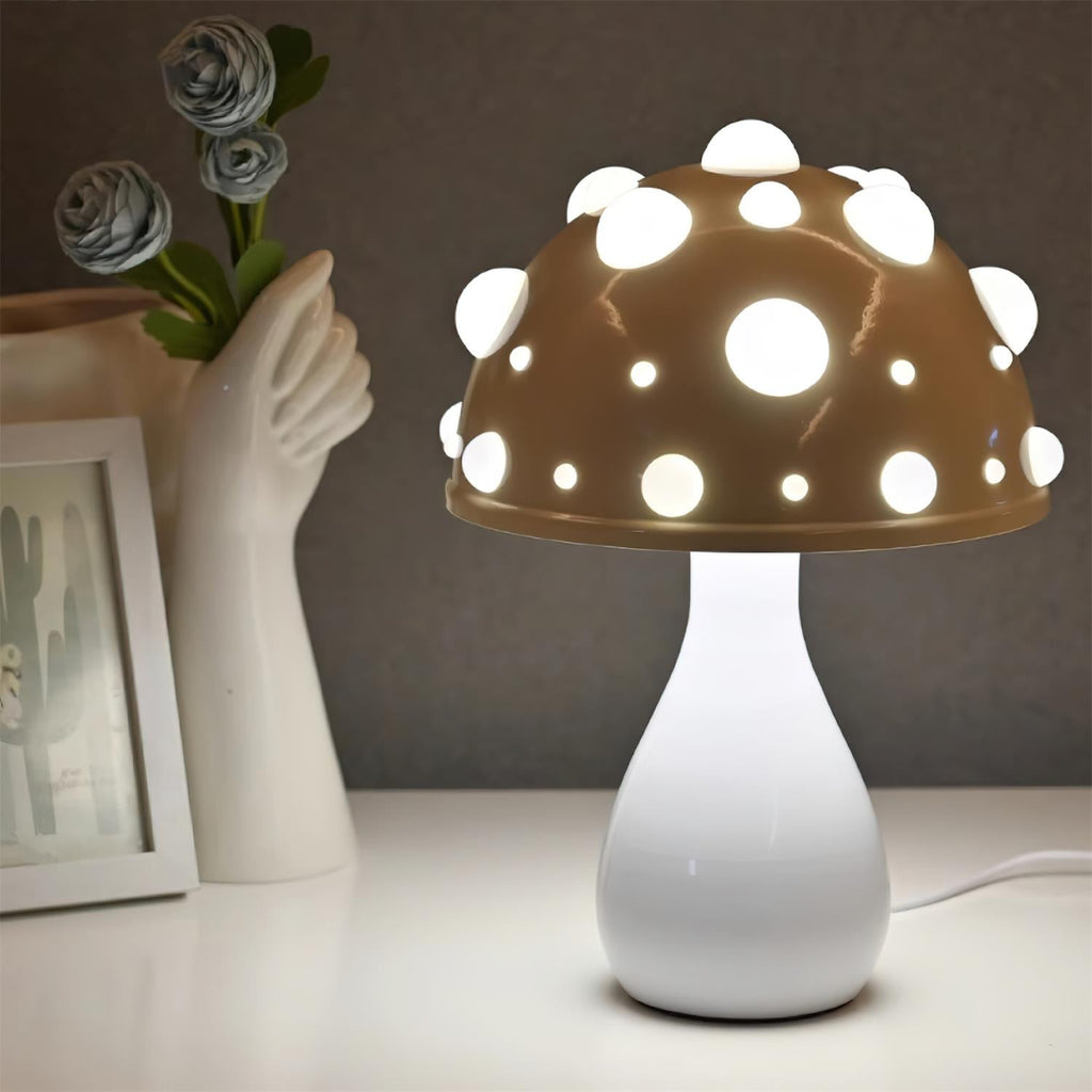 Poisonous Mushrooms Metal Table Lamp — product view 12