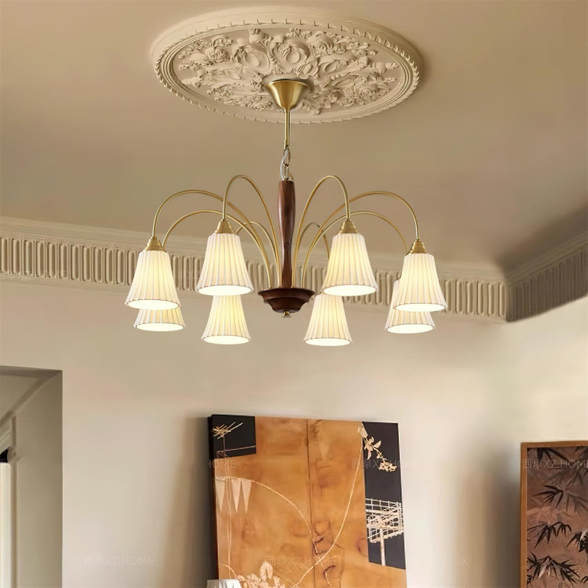 Conia Wood Chandelier — product view 2