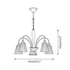 Conia Wood Chandelier — product view 6