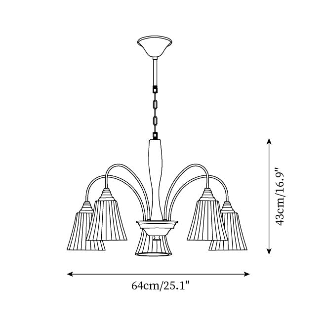 Conia Wood Chandelier — product view 6