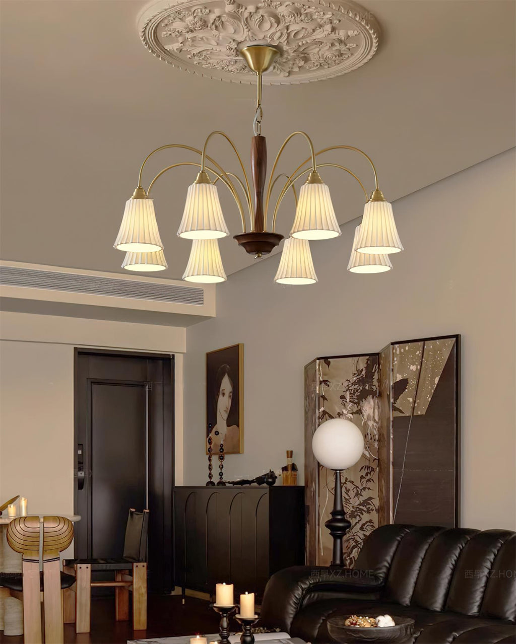 Conia Wood Chandelier — product view 9
